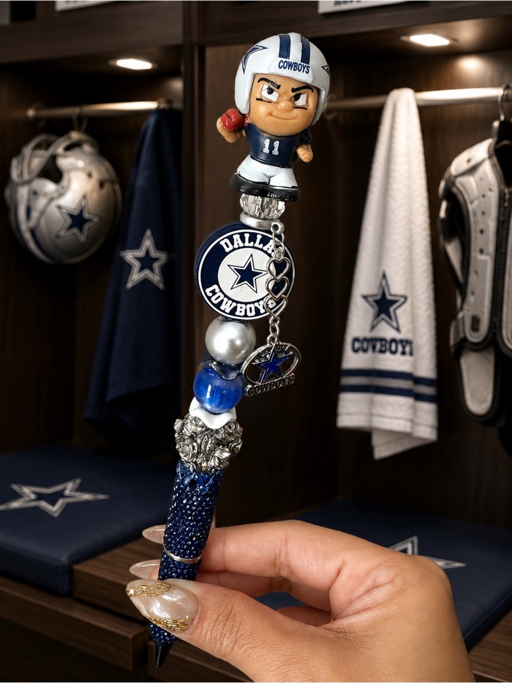 Dallas Cowboys Beaded Pen